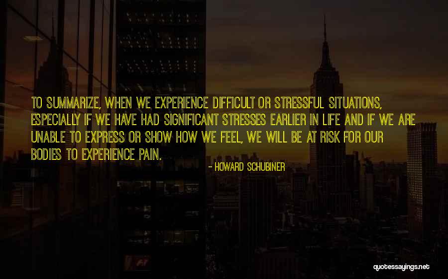 Difficult To Express Quotes By Howard Schubiner Difficult To Express Quotes By Howard Schubiner