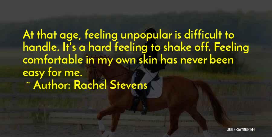 Difficult To Handle Quotes By Rachel Stevens