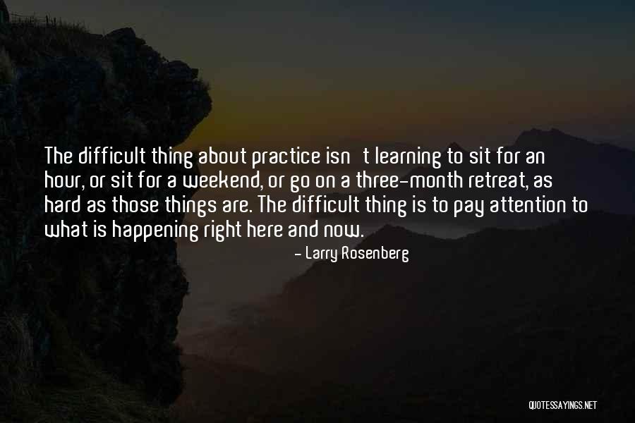 Difficult To Quotes By Larry Rosenberg Difficult To Quotes By Larry Rosenberg