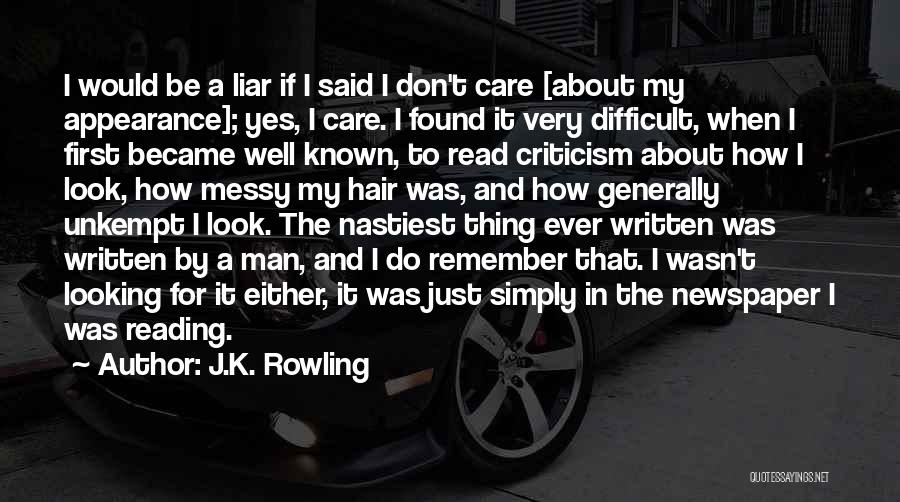 Difficult To Read Quotes By J.K. Rowling
