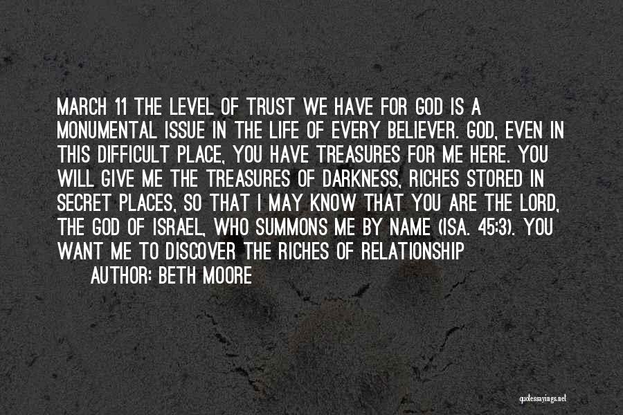 Difficult To Trust Quotes By Beth Moore