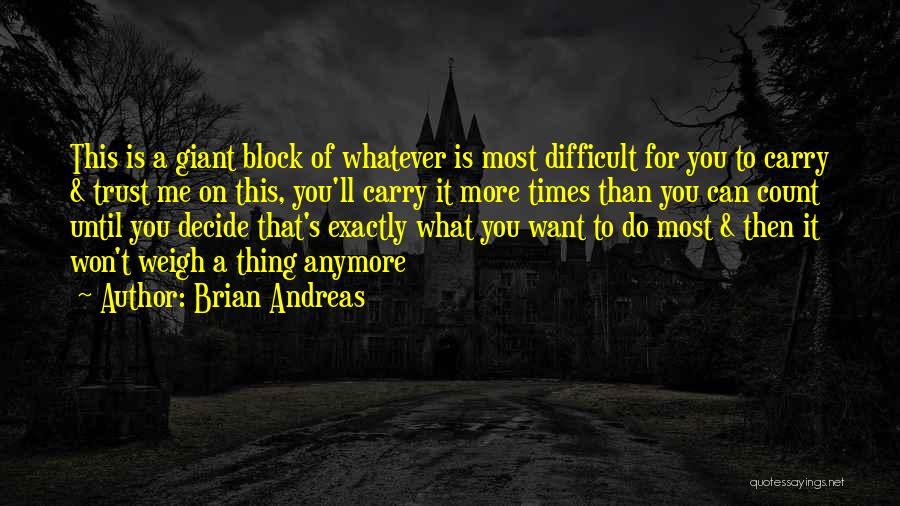 Difficult To Trust Quotes By Brian Andreas