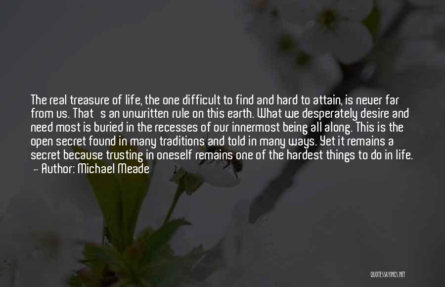 Difficult To Trust Quotes By Michael Meade