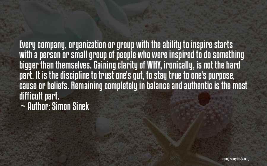 Difficult To Trust Quotes By Simon Sinek