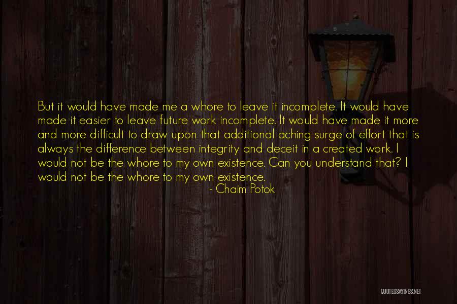 Difficult To Understand Me Quotes By Chaim Potok