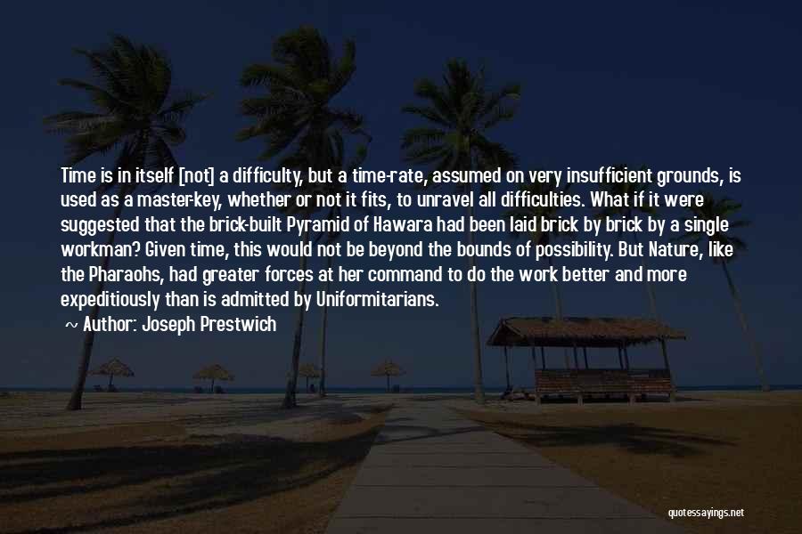 Difficulties At Work Quotes By Joseph Prestwich