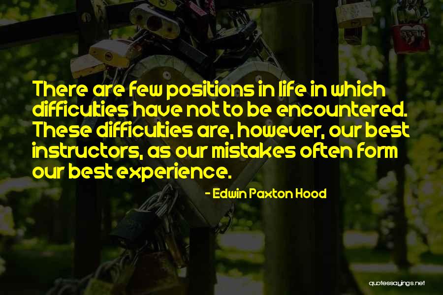 Difficulties In Life Quotes By Edwin Paxton Hood