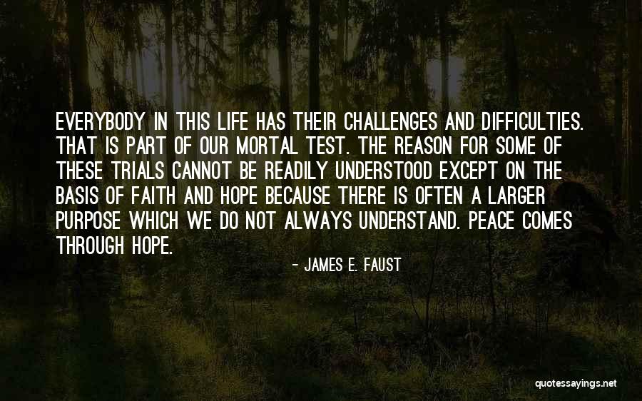 Difficulties In Life Quotes By James E. Faust