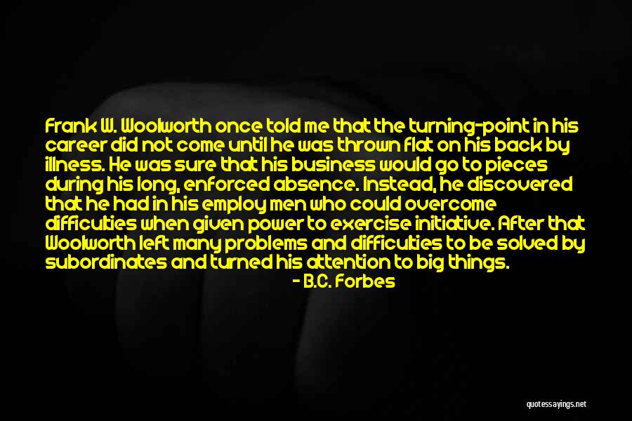 Difficulties Overcome Quotes By B.C. Forbes Difficulties Overcome Quotes By B.C. Forbes