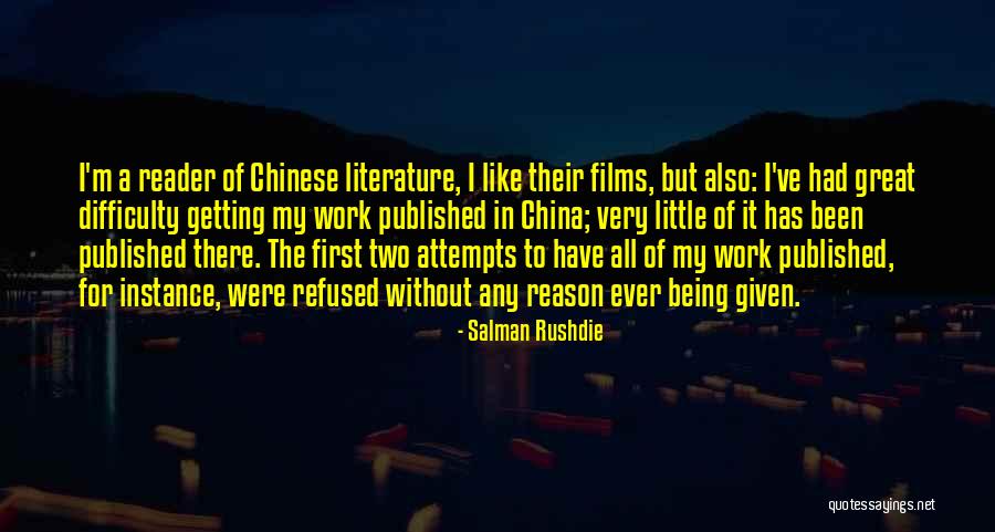 Difficulty At Work Quotes By Salman Rushdie