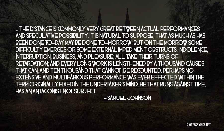 Difficulty At Work Quotes By Samuel Johnson