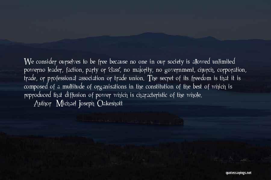 Diffusion Quotes By Michael Joseph Oakeshott