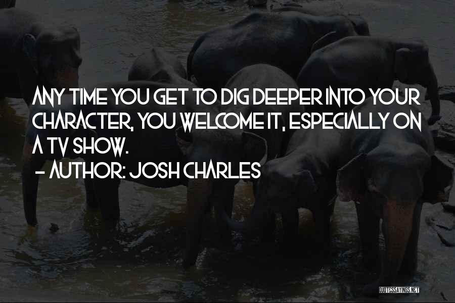 Dig Deeper Quotes By Josh Charles