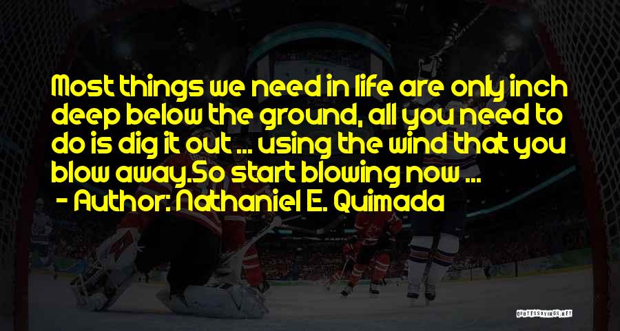 Dig In Deep Quotes By Nathaniel E. Quimada