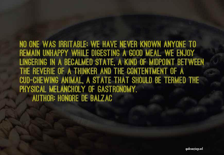 Digesting Quotes By Honore De Balzac