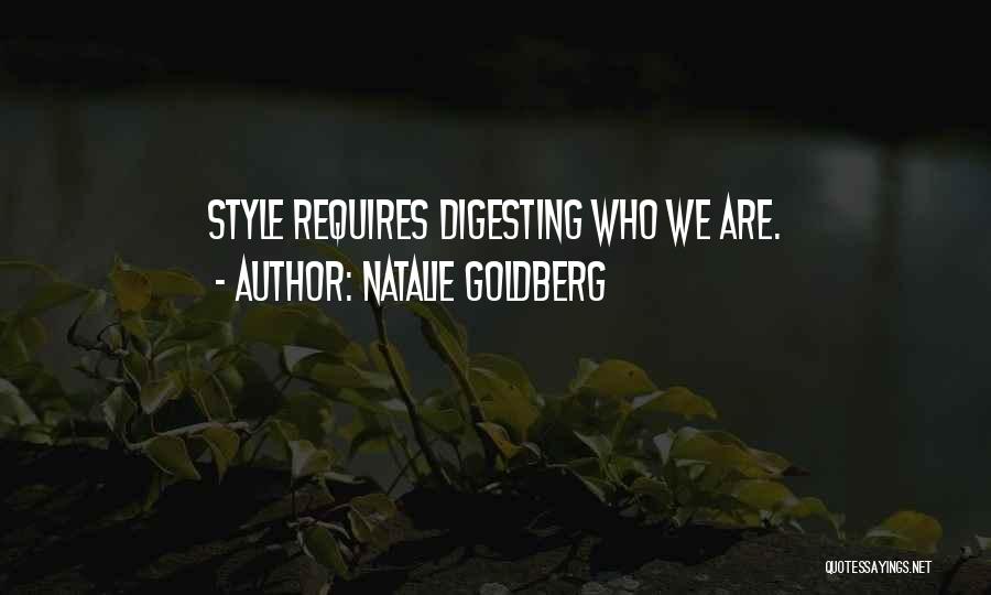 Digesting Quotes By Natalie Goldberg