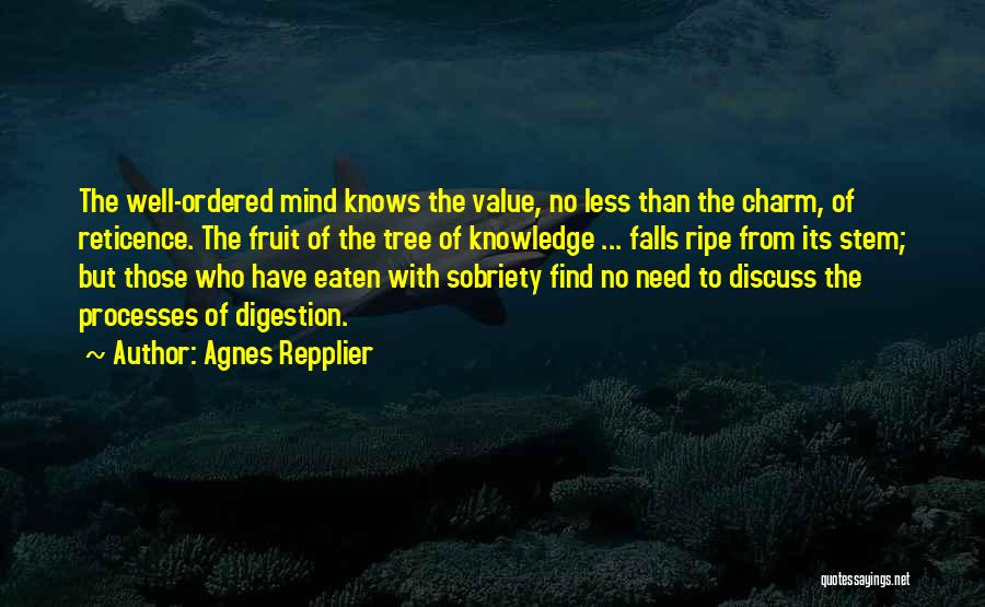 Digestion Quotes By Agnes Repplier