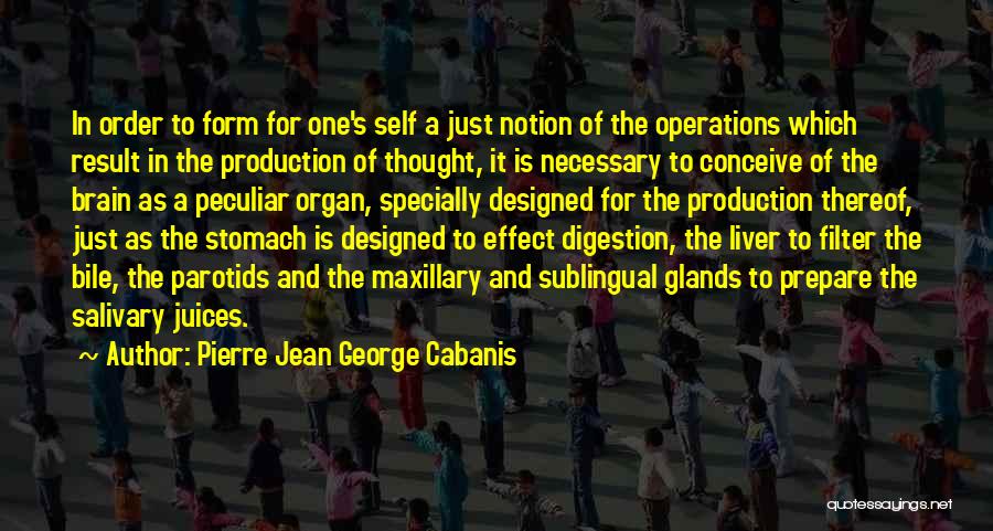 Digestion Quotes By Pierre Jean George Cabanis