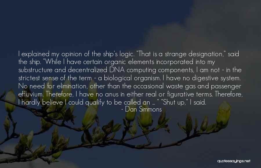Digestive System Funny Quotes By Dan Simmons