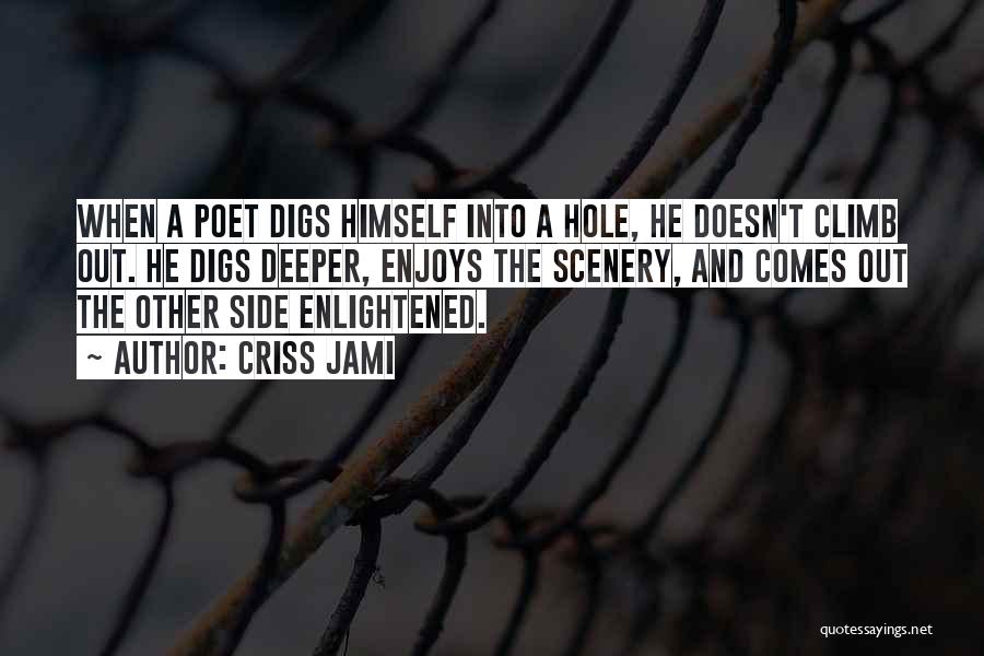 Digging A Hole Deeper Quotes By Criss Jami