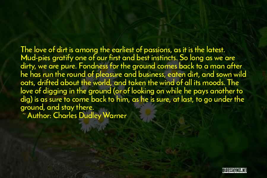 Digging For Dirt Quotes By Charles Dudley Warner