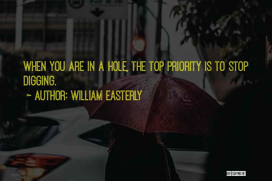 Digging Hole Quotes By William Easterly