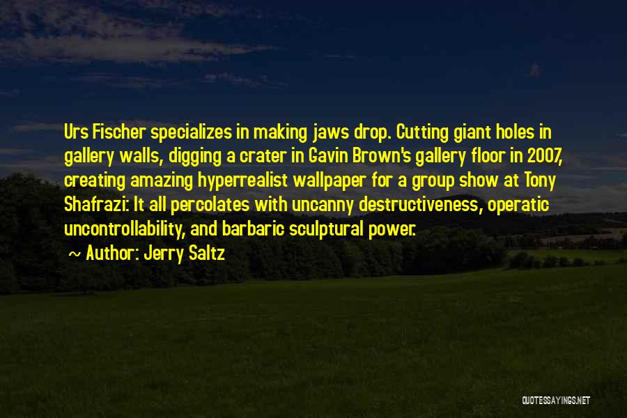Digging Holes Quotes By Jerry Saltz