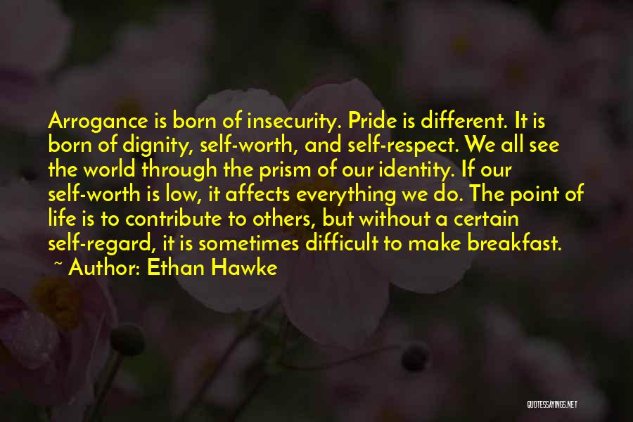 Dignity And Self Respect Quotes By Ethan Hawke