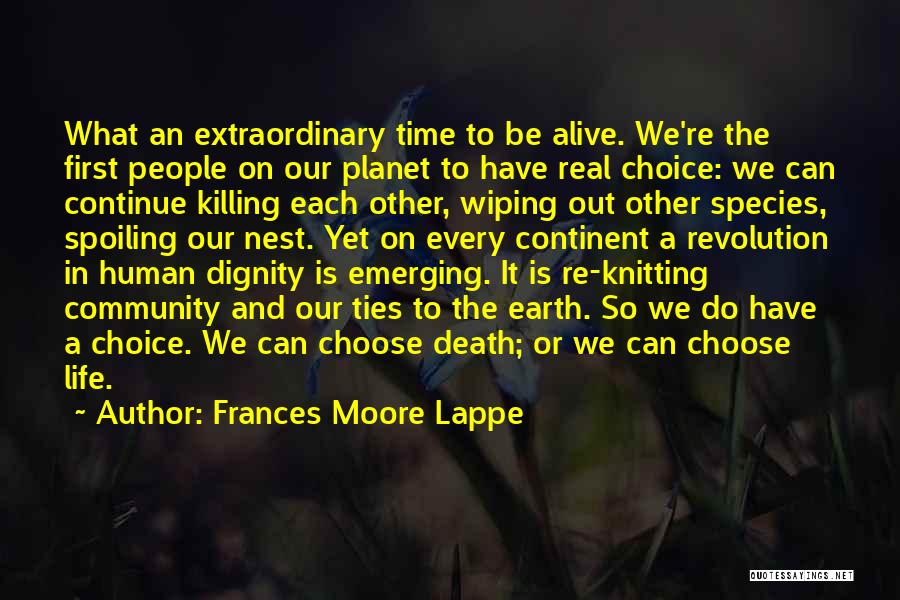 Dignity In Death Quotes By Frances Moore Lappe