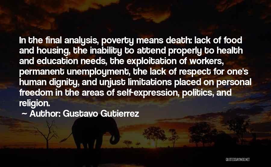 Dignity In Death Quotes By Gustavo Gutierrez