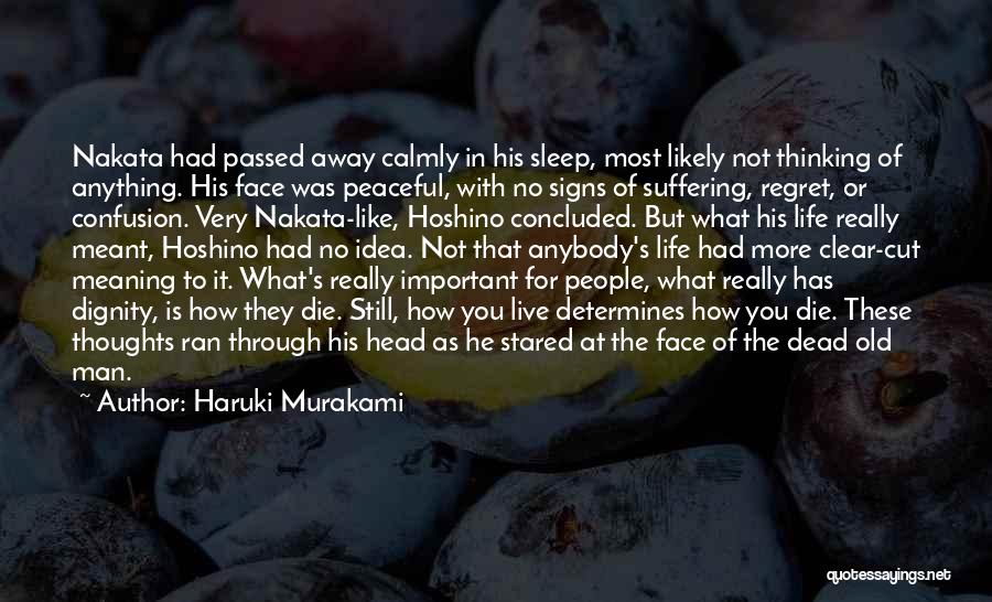 Dignity In Death Quotes By Haruki Murakami