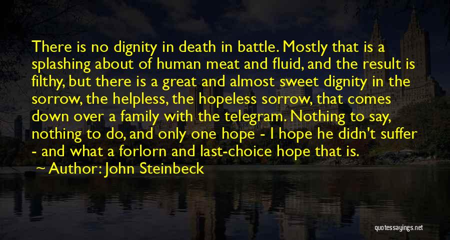 Dignity In Death Quotes By John Steinbeck