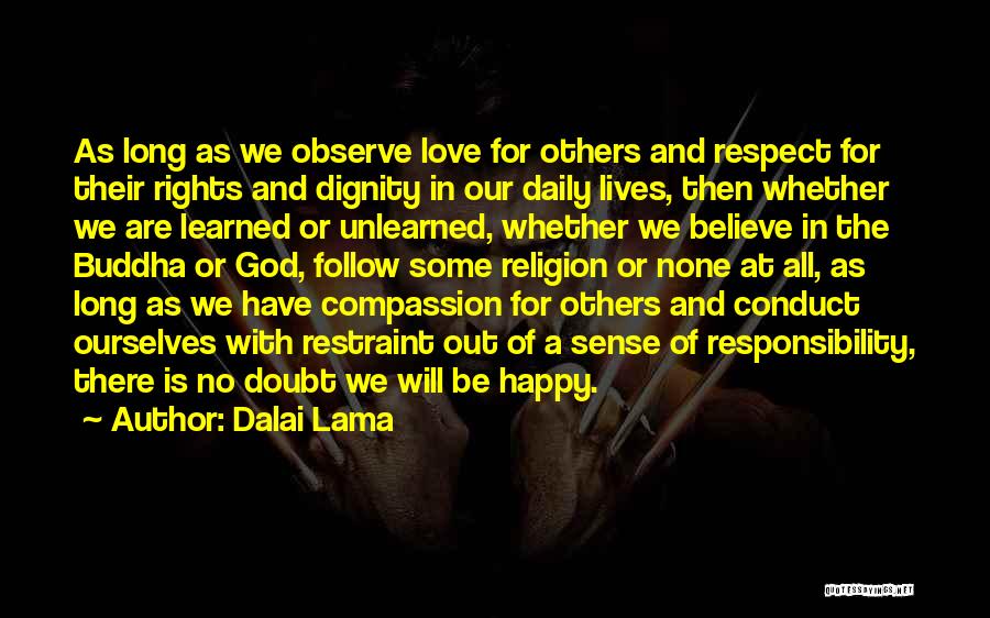 Dignity In Love Quotes By Dalai Lama