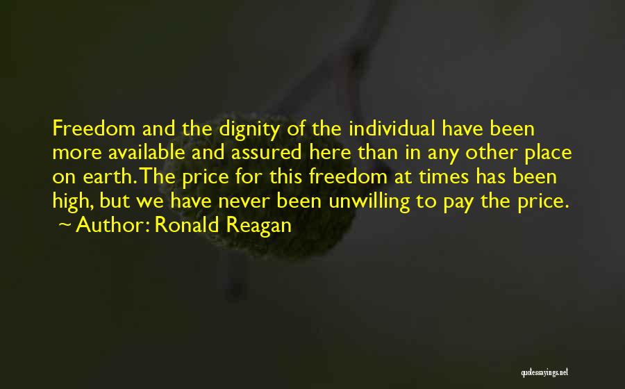 Dignity Quotes By Ronald Reagan