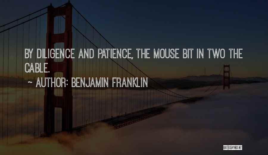 Diligence And Patience Quotes By Benjamin Franklin