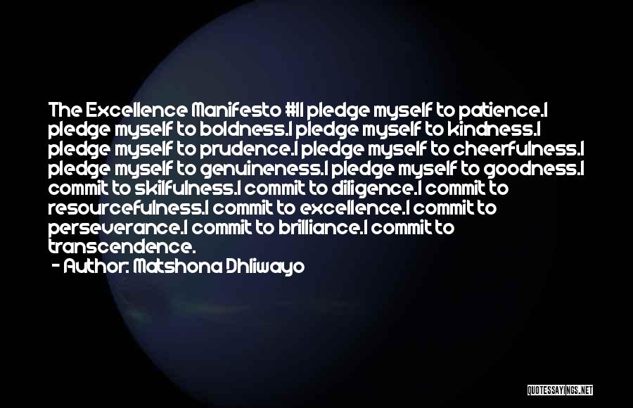 Diligence And Patience Quotes By Matshona Dhliwayo