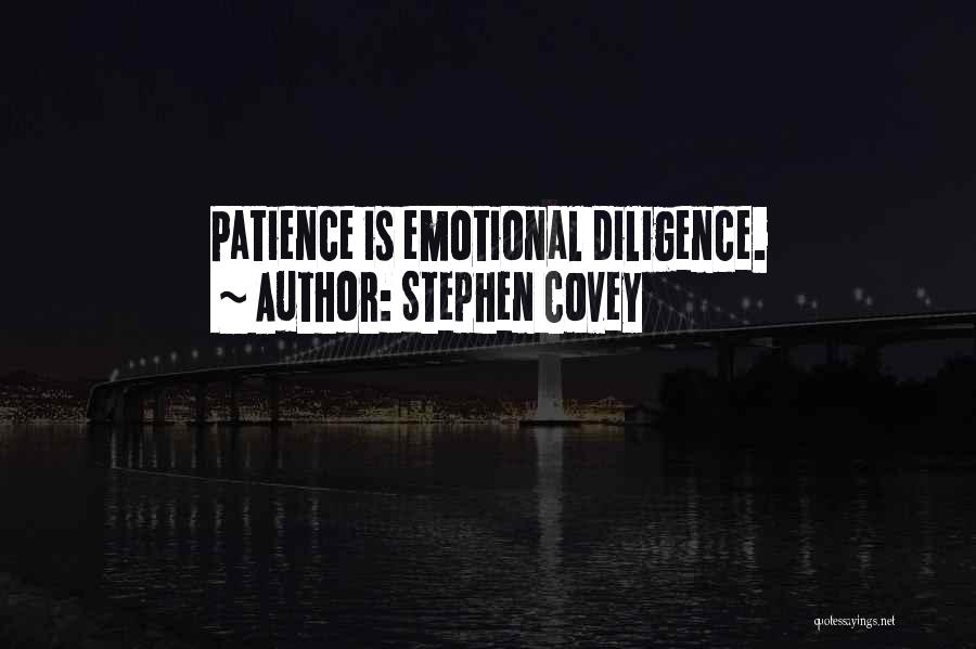 Diligence And Patience Quotes By Stephen Covey