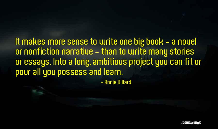 Dillard Quotes By Annie Dillard