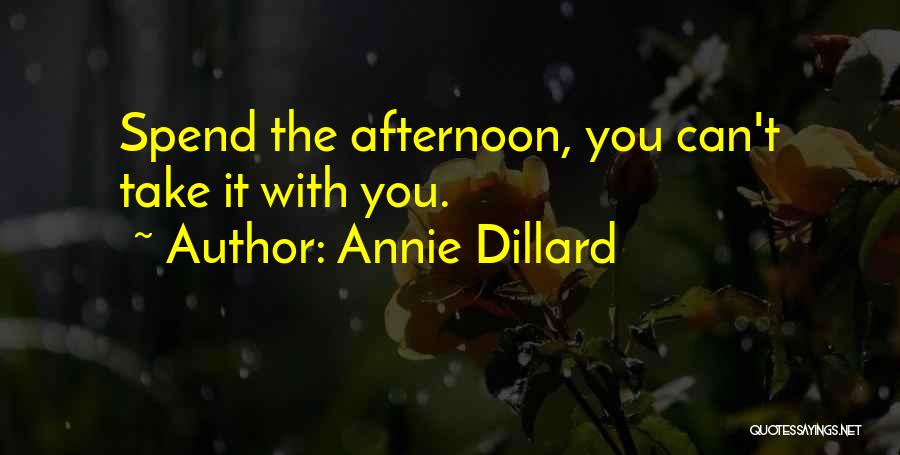 Dillard Quotes By Annie Dillard