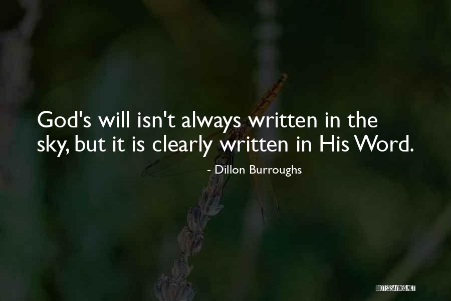Dillon Burroughs Quotes 1769699