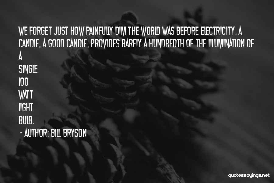 Dim Bulb Quotes By Bill Bryson