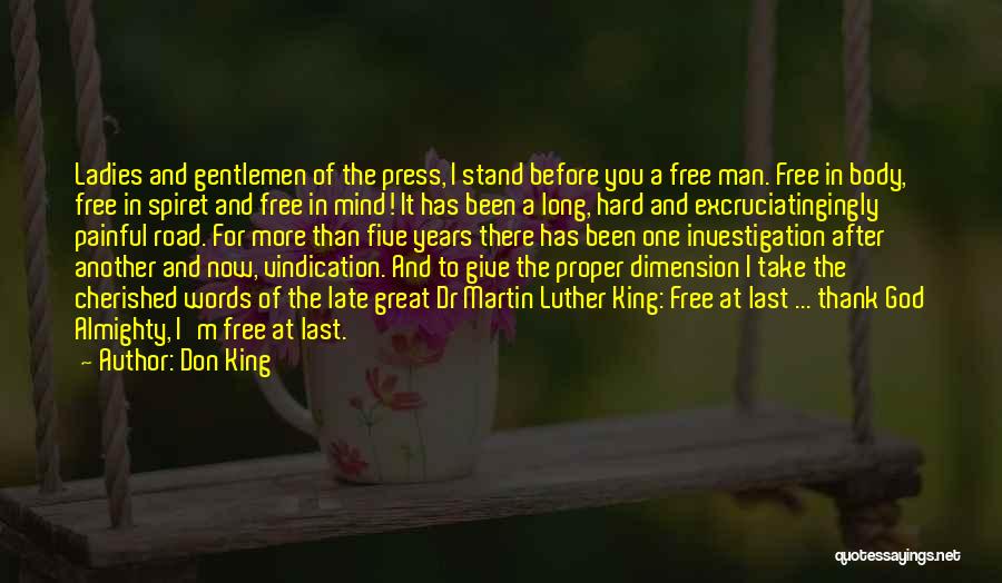 Dimension Quotes By Don King