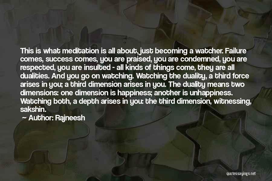 Dimension Quotes By Rajneesh