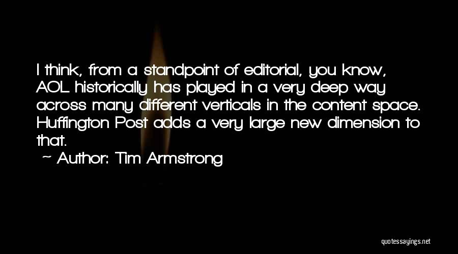 Dimension Quotes By Tim Armstrong