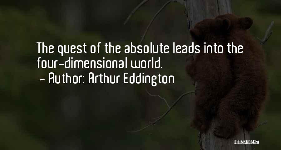Dimensional Quotes By Arthur Eddington