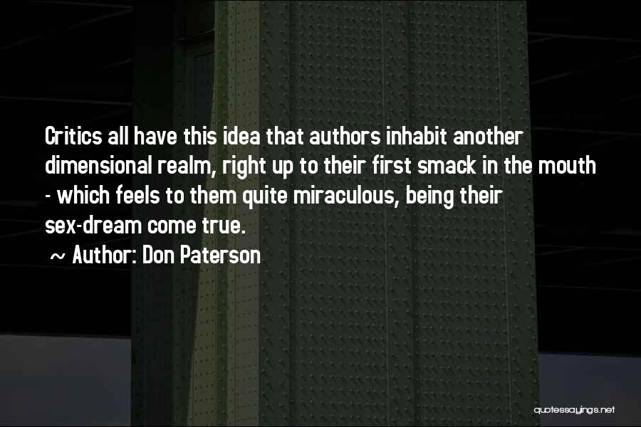 Dimensional Quotes By Don Paterson