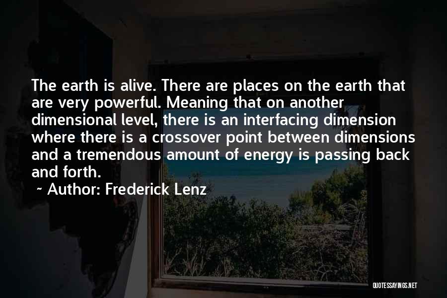 Dimensional Quotes By Frederick Lenz