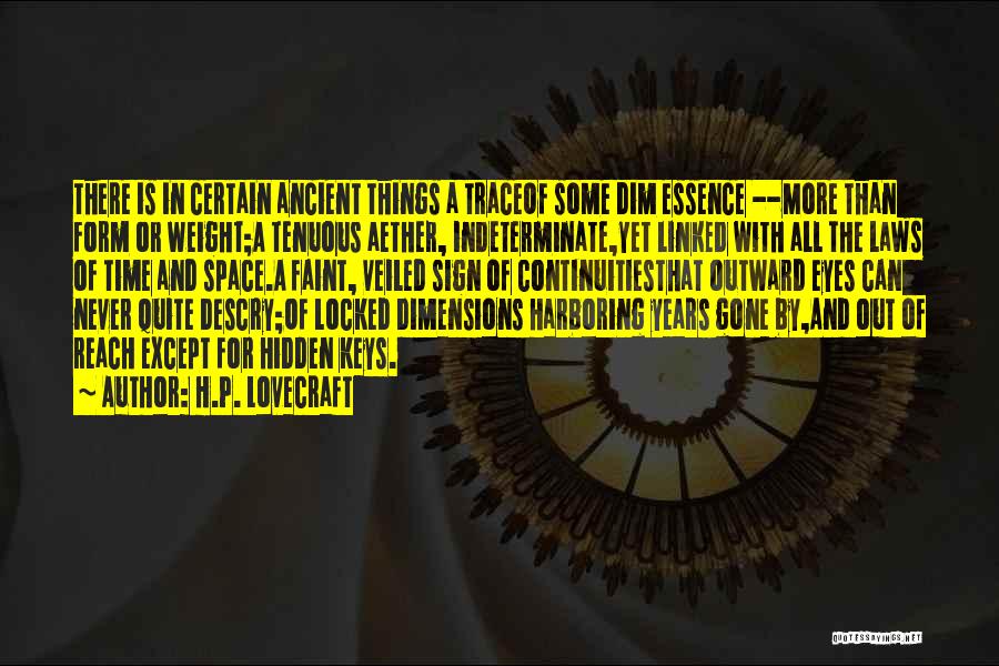 Dimensions In Time Quotes By H.P. Lovecraft