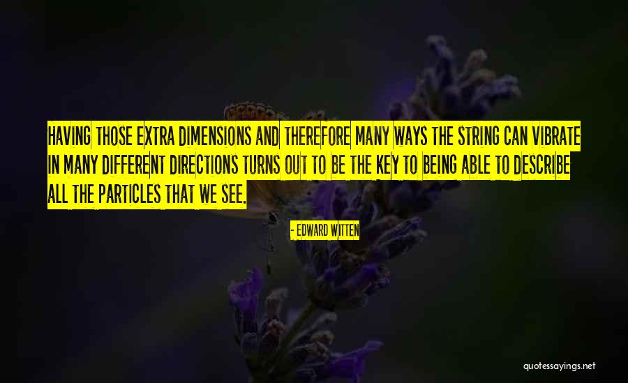 Dimensions Of Well Being Quotes By Edward Witten Dimensions Of Well Being Quotes By Edward Witten