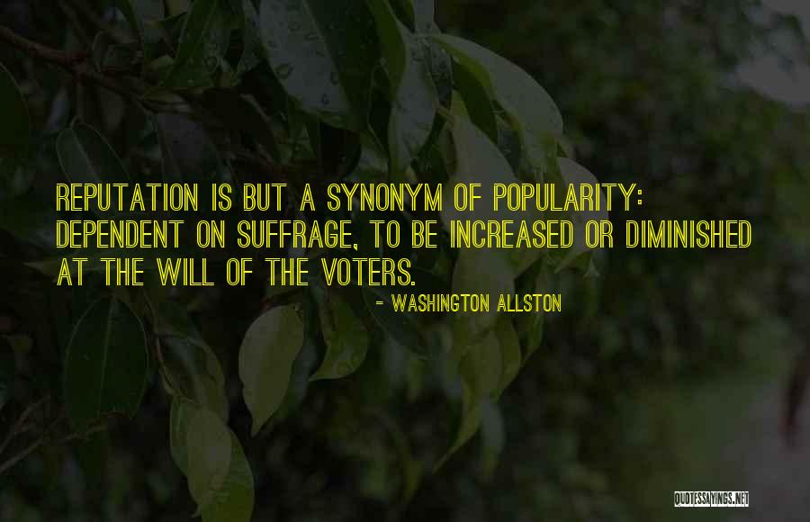 Diminished Synonym Quotes By Washington Allston Diminished Synonym Quotes By Washington Allston